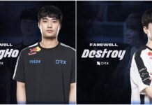 dongHo and Destroy leaves DRX